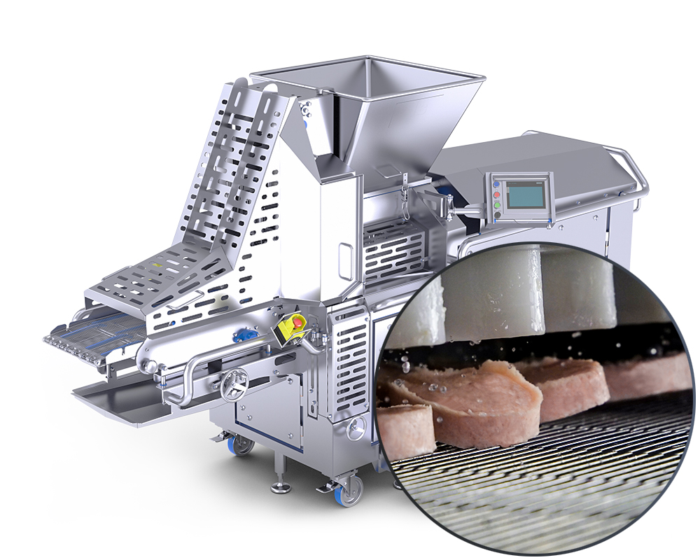 Forming machine AFM by alco food machines for meat alternatives